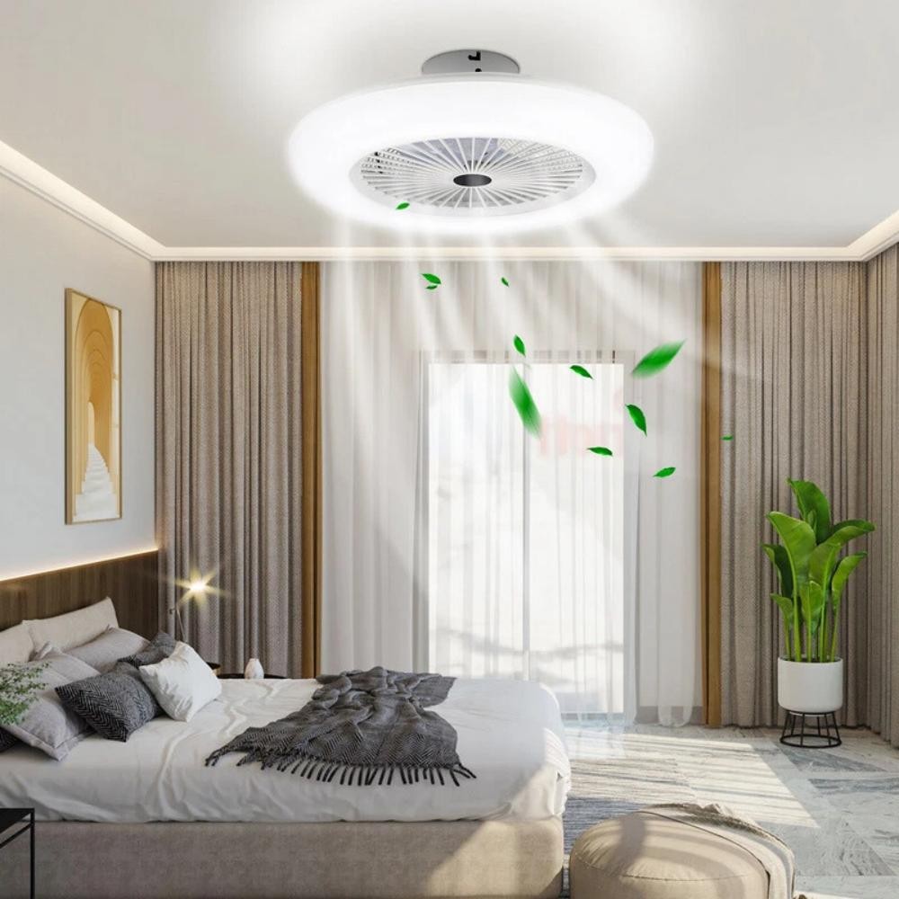 Support Pan European：30W Ceiling Fan With Remote Control Ceiling Lamp Lighting Lamp LED - E27